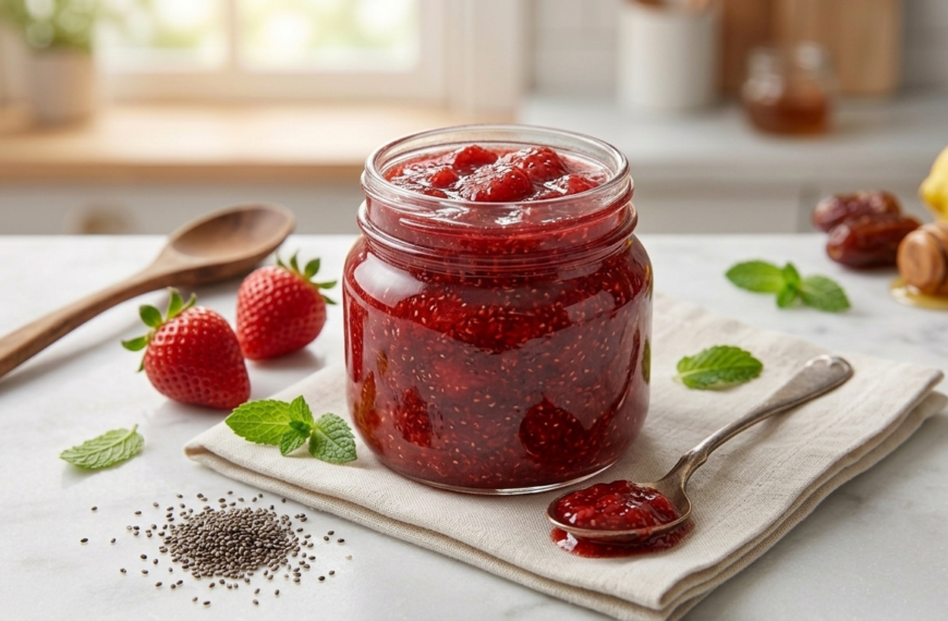 Geleia de Morango Fit: Doçura Natural com Apenas 3 Ingredientes